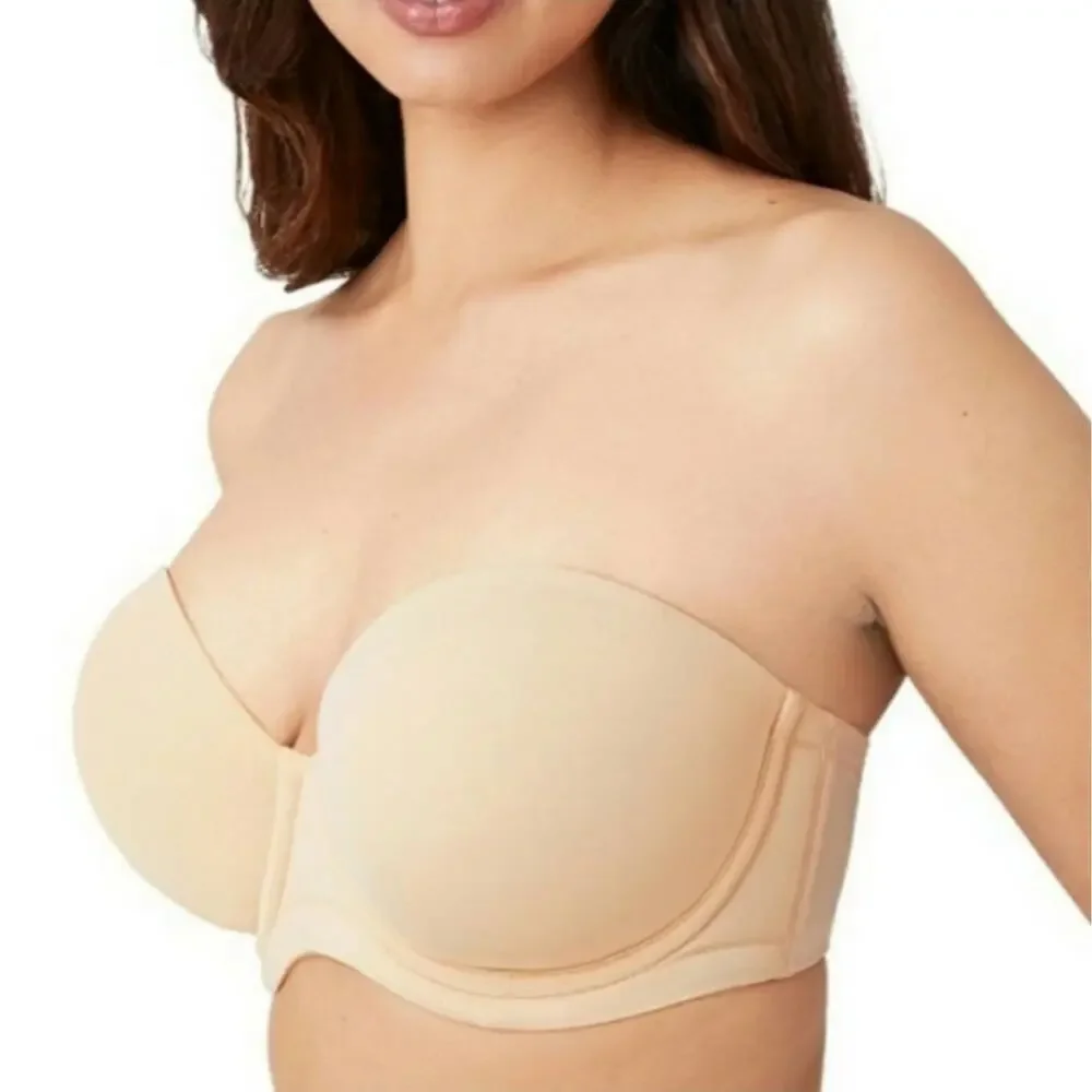 Wacoal Bra Strapless Convertible Red Carpet Sand Size 40C Underwire Full Figure - Picture 13 of 13